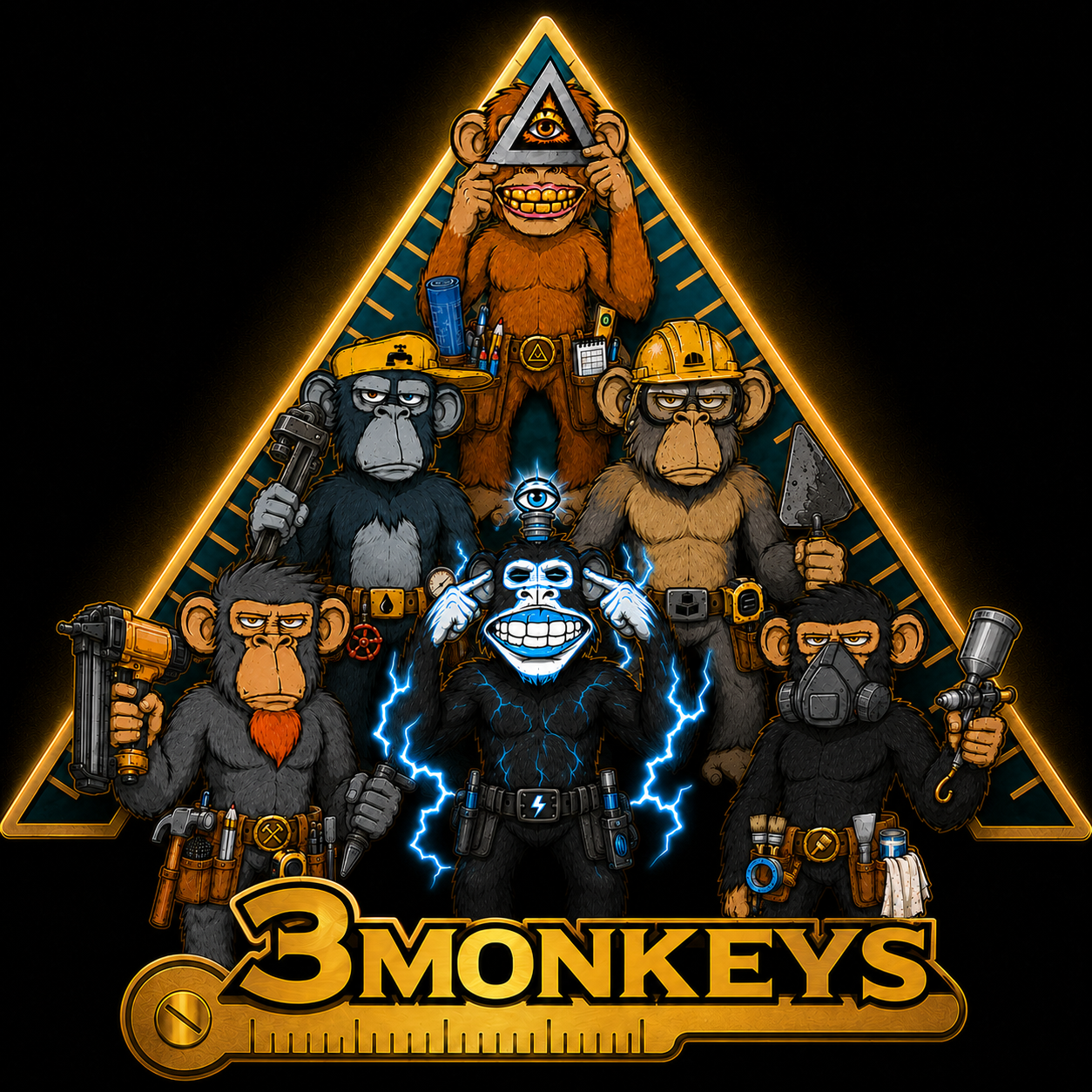 3 Monkeys construction crew