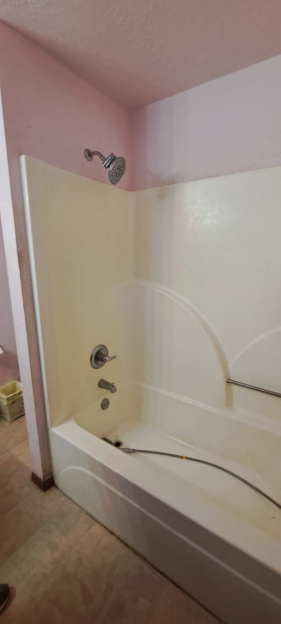 Shower remodel before
