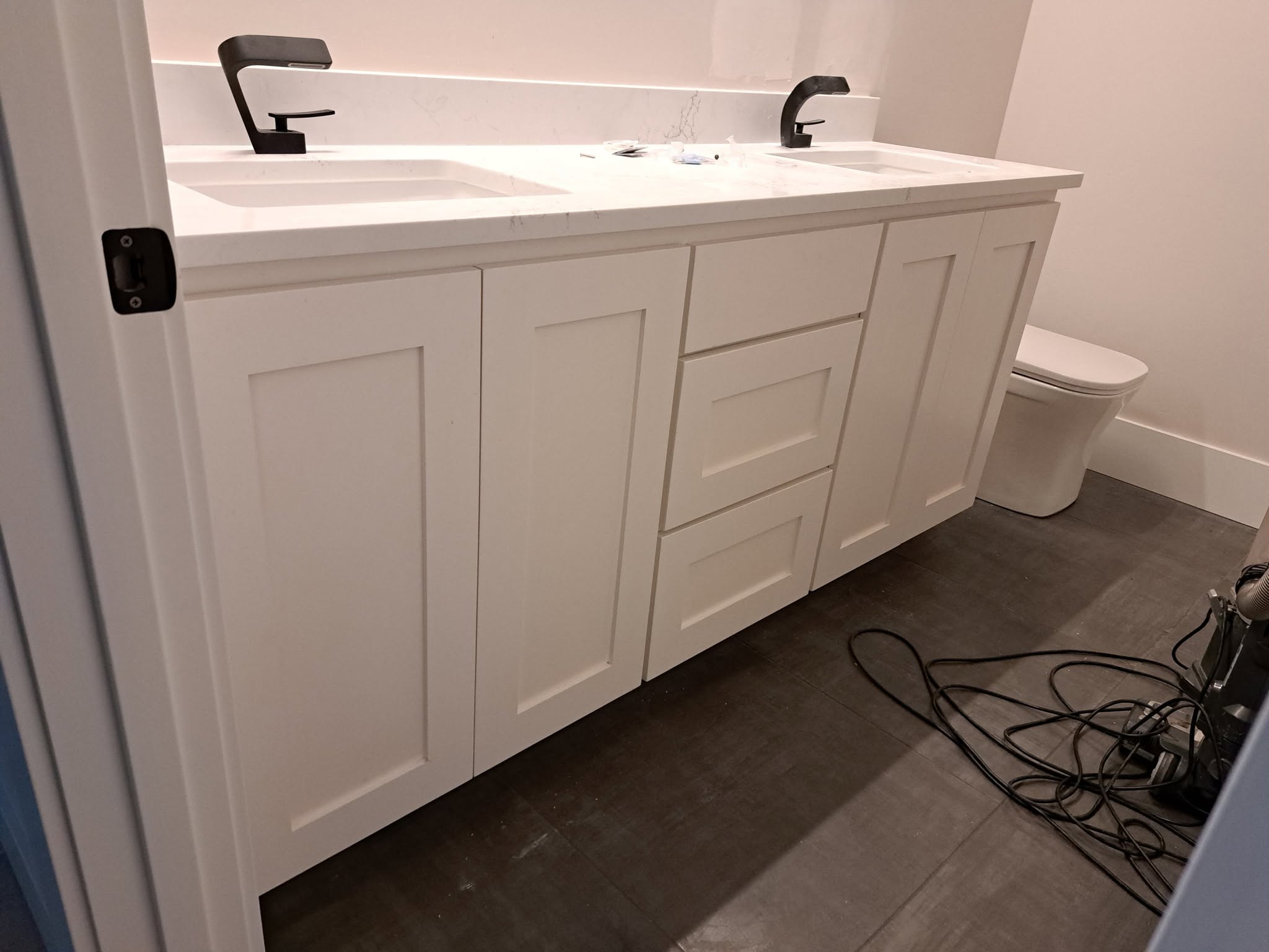 Bathroom sink remodel view one