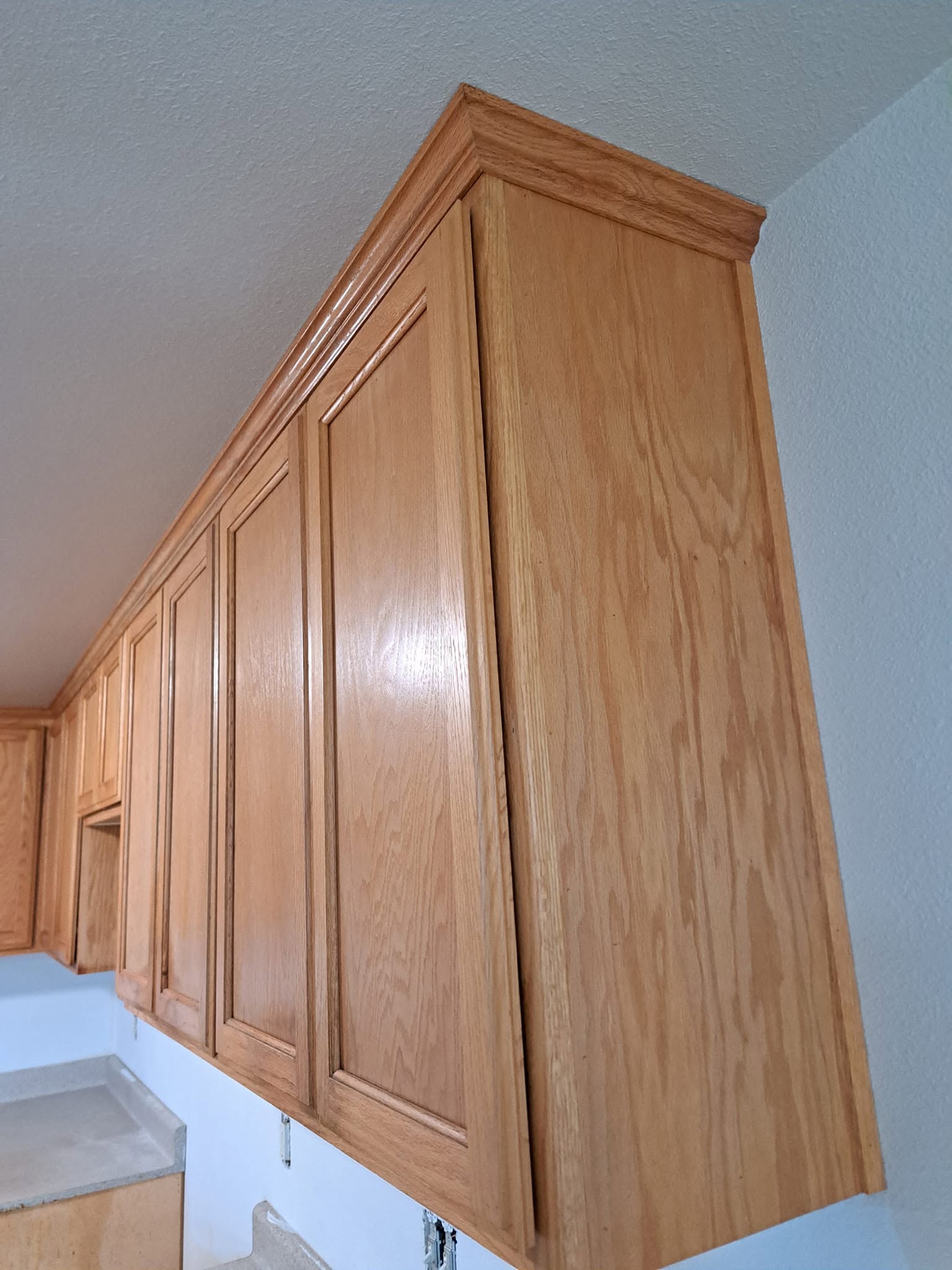 Handmade cabinet install