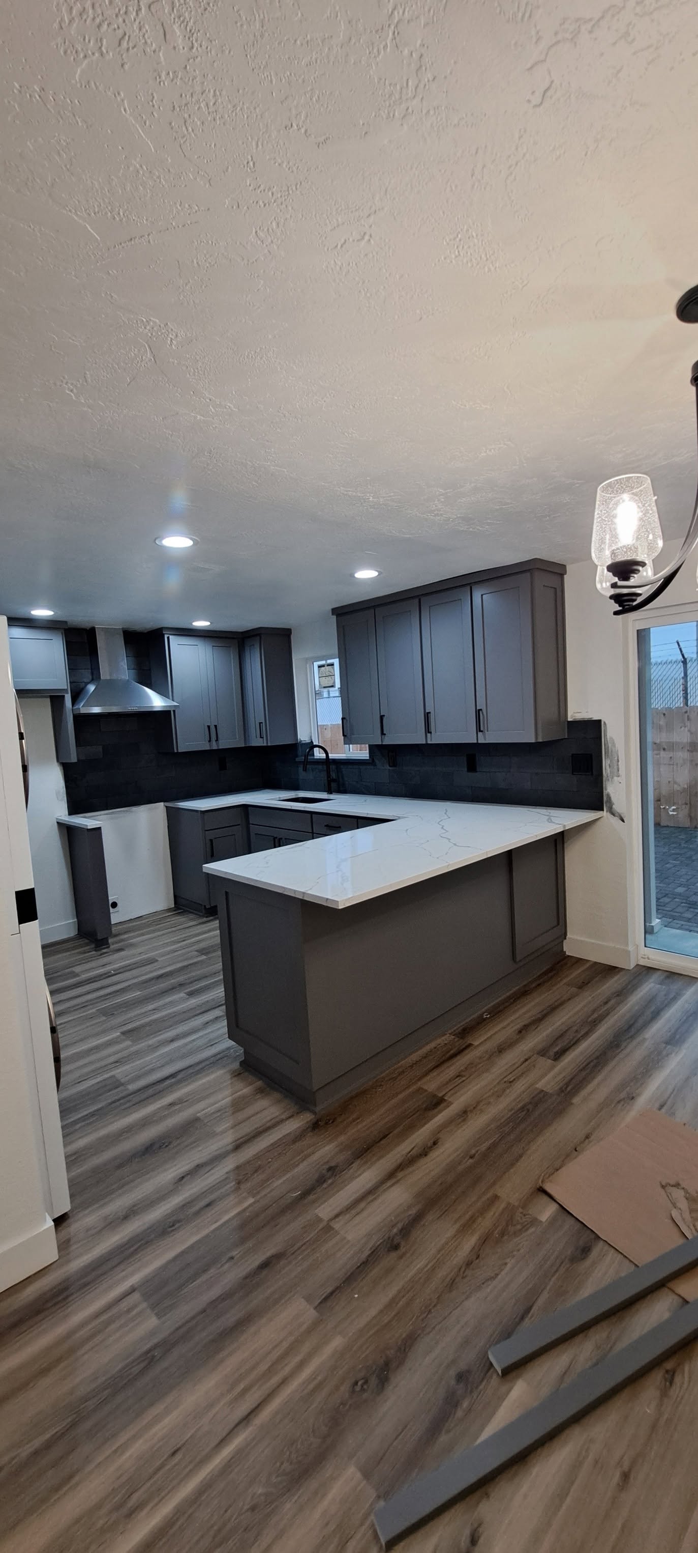 Kitchen remodel detail view